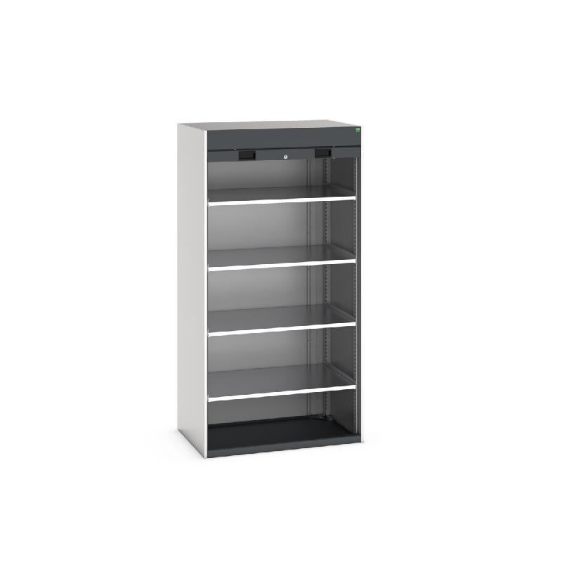 Armoire d'atelier Cubio SMR-10620-2 - 4 tablettes réglables en acier galvanisé - 1050x650x2000mm_0