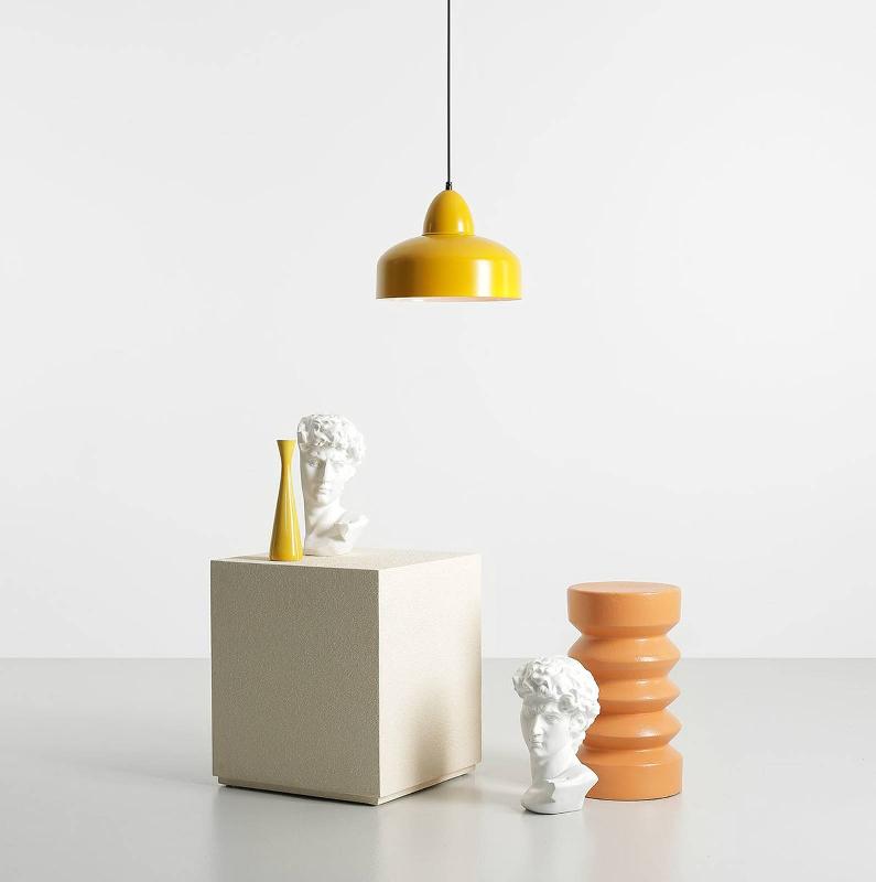 ALDEX SUSPENSION MILLE, À UNE LAMPE, JAUNE MOUTARDE