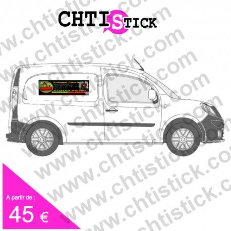 B MQIMP - Marquage véhicule - Chtistick - Autocollants publicitaires anti-UV pour utilitaire type Berlingo, Partner, Kangoo_0