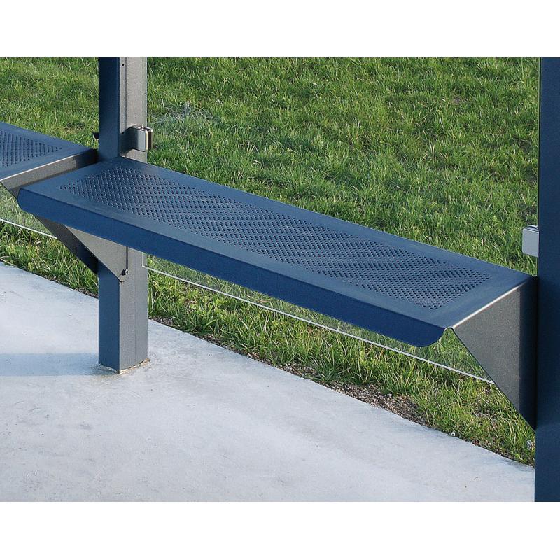 Banc public pour station bus convivial® - réf : 209115.5010 - assise en tôle perforée - longueur 936 mm_0