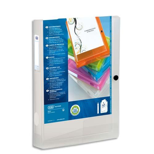 BOITE DE RANGEMENT POLYVISION, A4, PP, INCOLORE - LOT DE 3