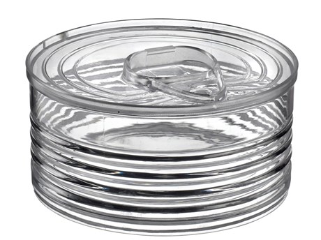 BOÎTE DE CONSERVE JETABLE TRANSPARENT 100 ML (VENDU PAR 12)