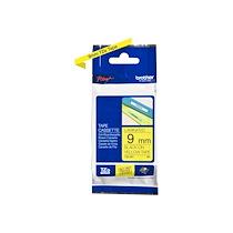 RUBAN POUR PTOUCH LAMINÉ NOIR/JAUNE 9MMX8M TZE621