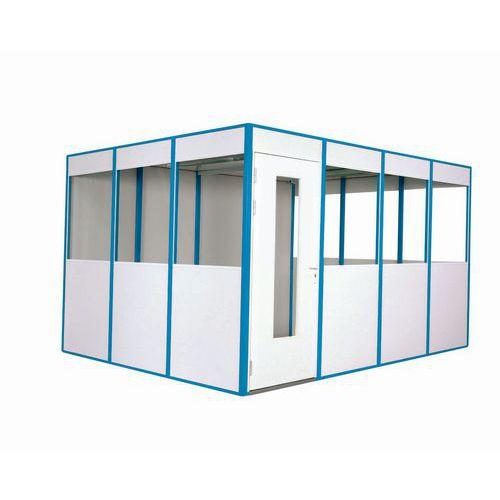 BUREAU D'ATELIER MELAMINE ASSEMBLE COLORI S BLEU