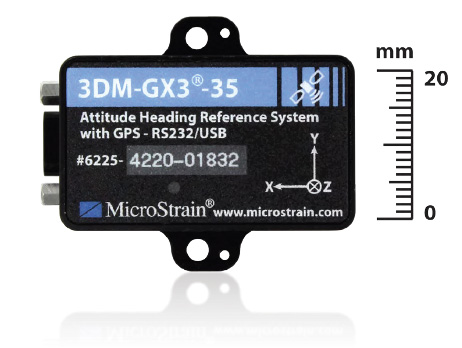 Centrale d'attitude miniature ahrs 3dm-gx3-35 avec gps_0