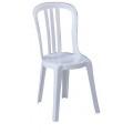 Chaise empilable Lora - monobloc en résine - protection anti-UV - coloris blanc et autres_0