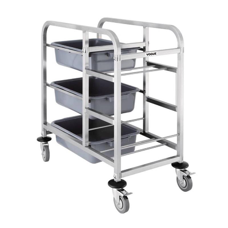 Chariot de cantine en acier inoxydable | Vogue - DK738_0