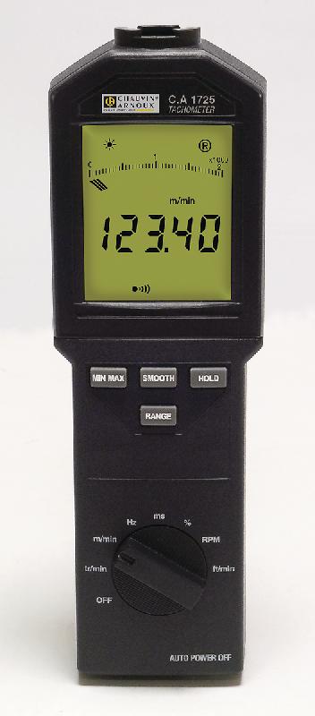 CHAUVIN ARNOUX - Tachymètre numérique portable pour mesure à distance ou par contact de la vitesse de rotation de toute pièce en mouvement_0