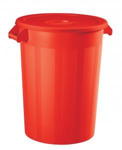 Corps collecteur 100l pratik plastique alimentaire - rouge_0