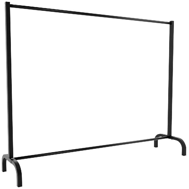 Décoshop26 - Portant à vêtements robuste en métal noir – style industriel sans roulettes 150x38x120 cm 10_0008985 - métal 3000266949430_0