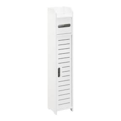 Helloshop26 - Meuble de salle de bain placard stylé meuble de rangement avec dérouleur de papier toilette porte-rouleau bois 03_0007669 - 3001893382_0