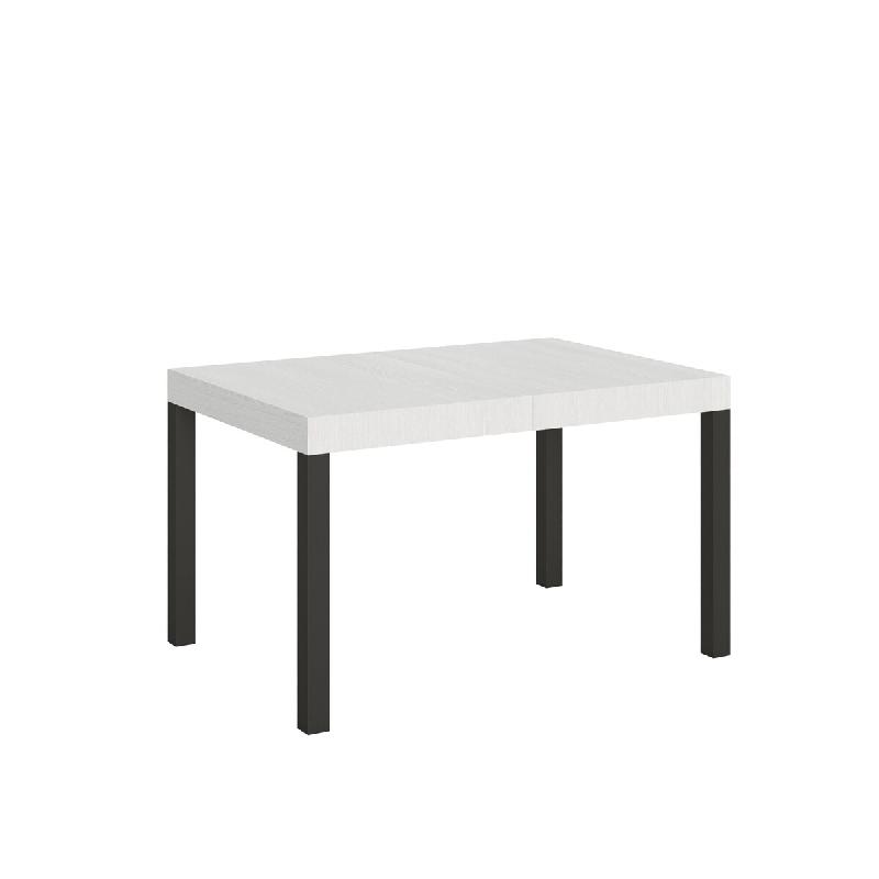 Itamoby Table Extensible Everyday 120/380X90 Cm Frêne Blanc Pieds Anthracite - blanc 8050598908297_0