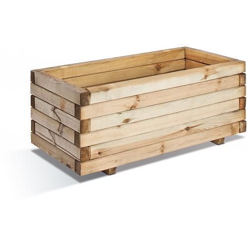 JARDINIÈRE EN BOIS - 62 LITRES - 80 X 40 CM - STOCKHOLM 40 JARDIPOLYS