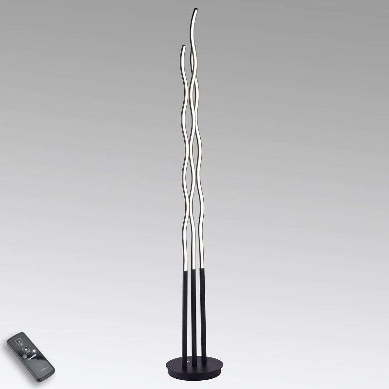 JUST LIGHT. LAMPADAIRE LED WAVE 3 000 K 150 CM NOIR