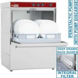 Lave vaisselle professionnel electrique panier 500x500 mm avec pompe de vidange fast wash - DC502/6M-PS_0