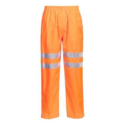 LOT DE 2 - PORTWEST RT31 PANTALON HI-VIS TRAFFIC ORANGE - TAILLE S - STANDARD