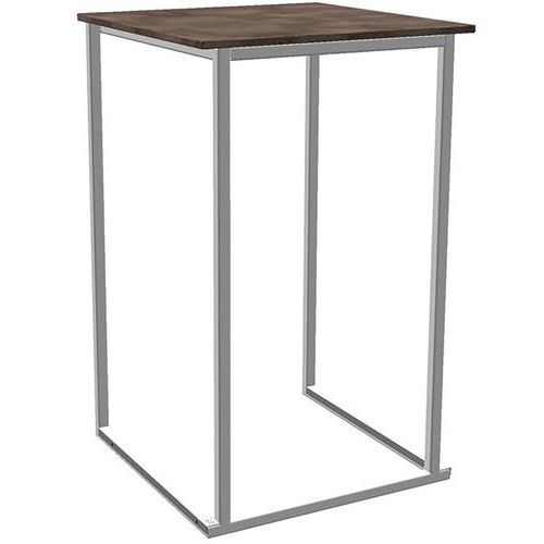 MANGE DEBOUT KUBO SMART ACIER BLANC MÉLAMINE FERRU
