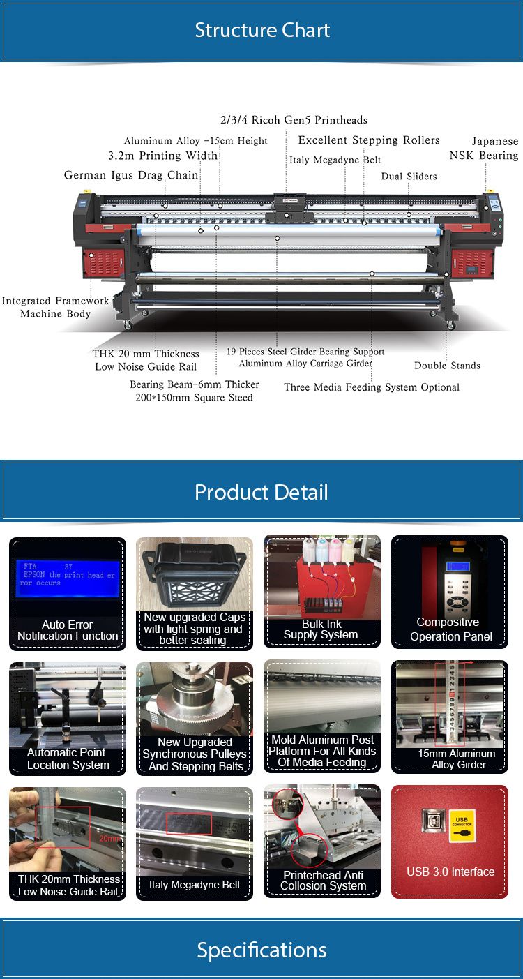 Mt-uv3205plus - Imprimante UV - Focus Technology Co., Ltd. - machine d'impression décor - standard L3330*W1020*H760_1