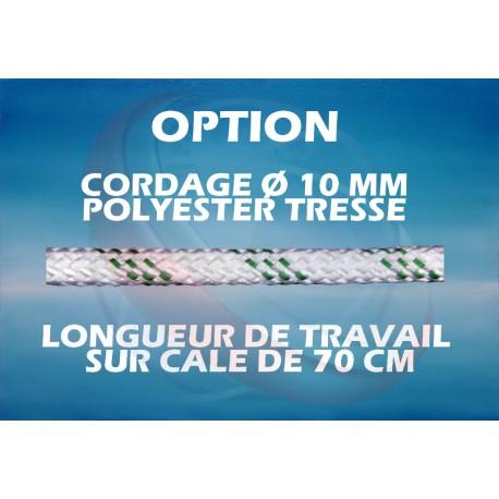 Option cordage polyester Ø10 mm - cale en bois avec corde tréssée de 70 cm_0