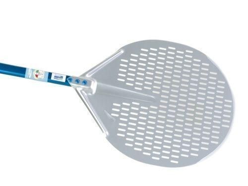 PELLE À PIZZA EN ALUMINIUM PERFORÉE RONDE 36 CM - 120 CM (A-37F/120)