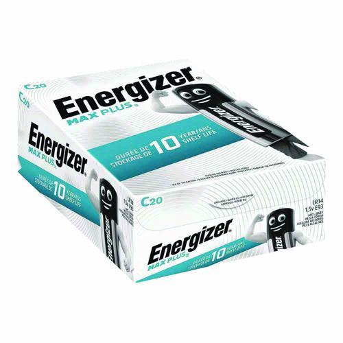 PILE ALCALINE MAX PLUS C - LOT DE 20 - ENERGIZER