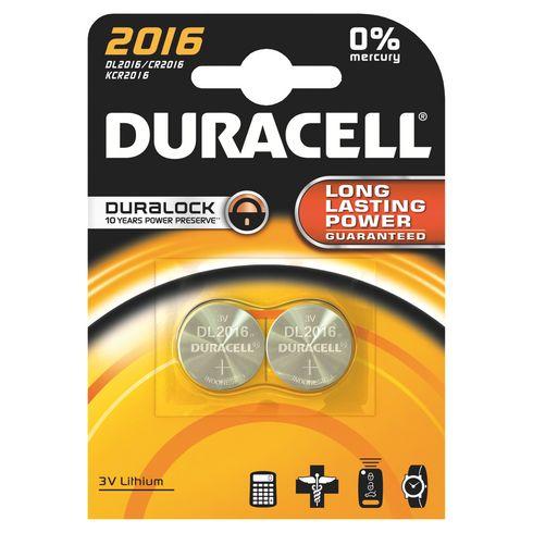 DURACELL - PACK DE 2 PILES BOUTON LITHIUM CR2016 - 3