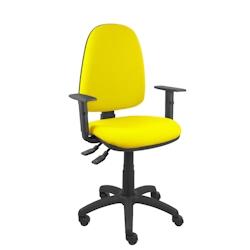 Piqueras y Crespo Silla Aýna S bali amarillo con brazos regulables - jaune multi-matériau 04ASB100B10CRN_0