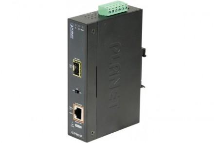 PLANET CONV.INDUS IP30 POE RJ45/GIGABIT SFP FIBRE -40/75°_0