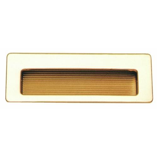 POIGNÉES CUVETTE RECTANGULAIRE LAITON BRILLANT - 3801-112 BRICOZOR