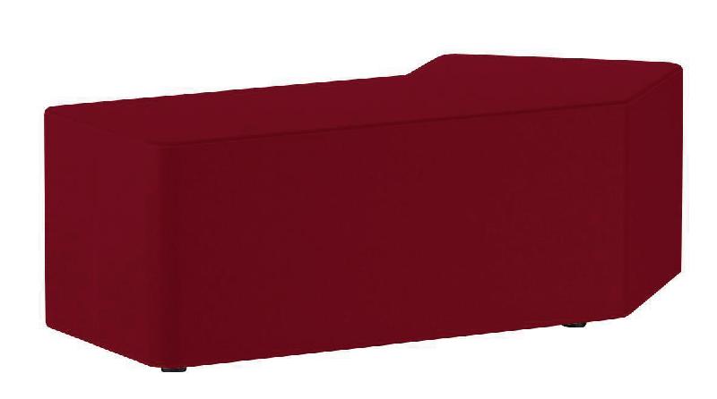 POUF SHIFT+ LANDSCAPE D\'ANGLE 135° DROITE - 140,8 X 72,5 X 38 CM - MOVER ROUGE - MANUTAN COLLECTIVITÉS