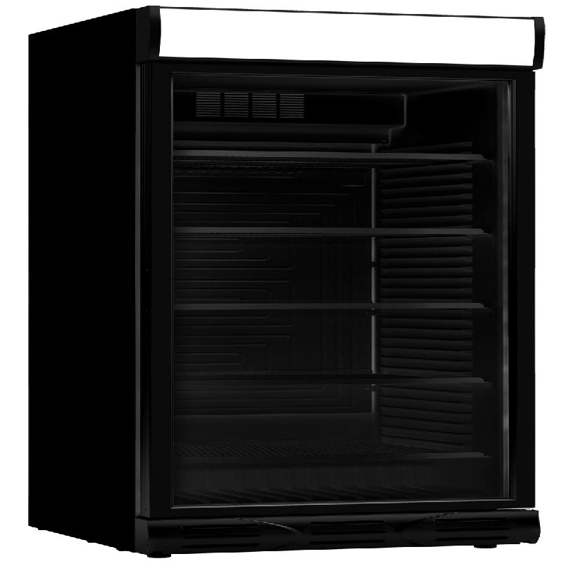 Réfrigérateur 1 porte en verre Noir professionnelsens ouverture porte gauche  Combisteel - 7464.0093 - noir 7464.0093_0