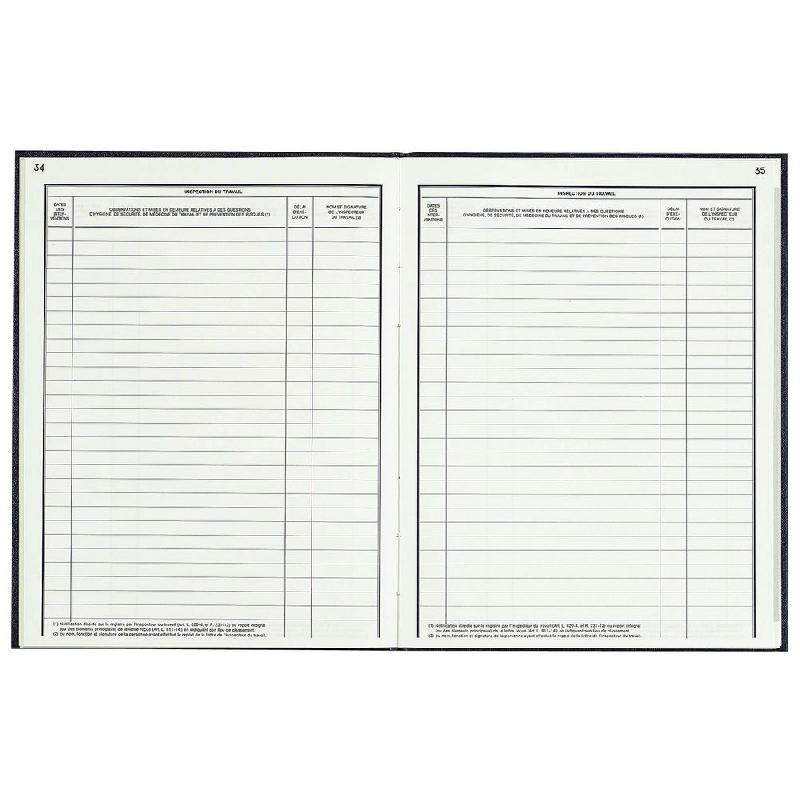 REGISTRE DES DANGERS GRAVES ET IMMINENTS  DES RISQUES PROFESSIONNELS - 32 X 24 CM - 40 PAGES