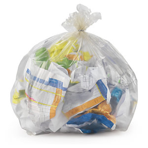 SAC TRANSPARENT RECYCLÉ 50 L