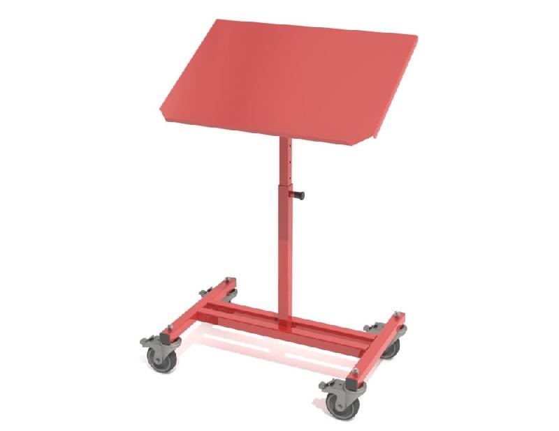 Servante d'atelier réglable et inclinable rouge - Dimensions 820*620*1000 mm - Charge utile 80 kg_0