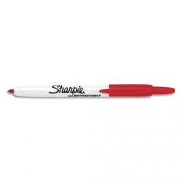 SHARPIE MARQUEUR PERMANENT POINTE OGIVE SHARPIE RÉTRACTABLE NOIR DE S0437030