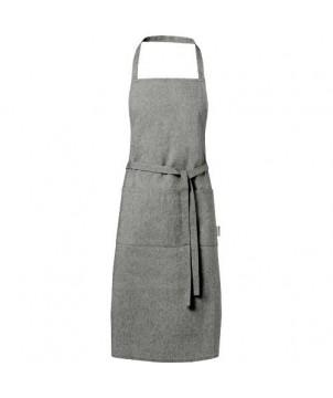 TABLIER PHEEBS EN COTON RECYCLÉ DE 200 G/M² - NOIR CHINÉ - TABLIERS PERSONNALISÉS