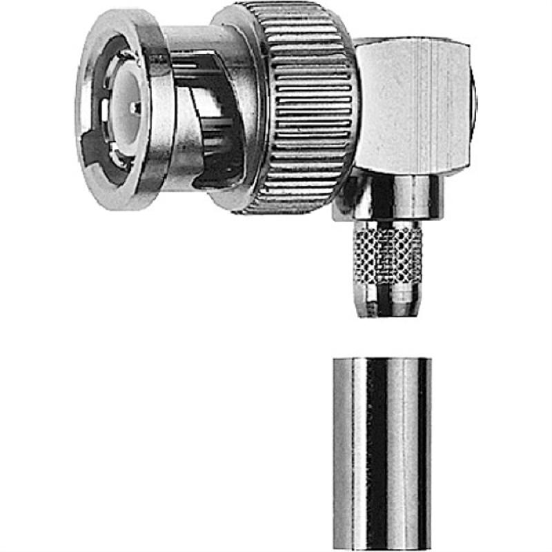 Telegärtner connecteur bnc coudé 50 ohm pour rg-223/u_0