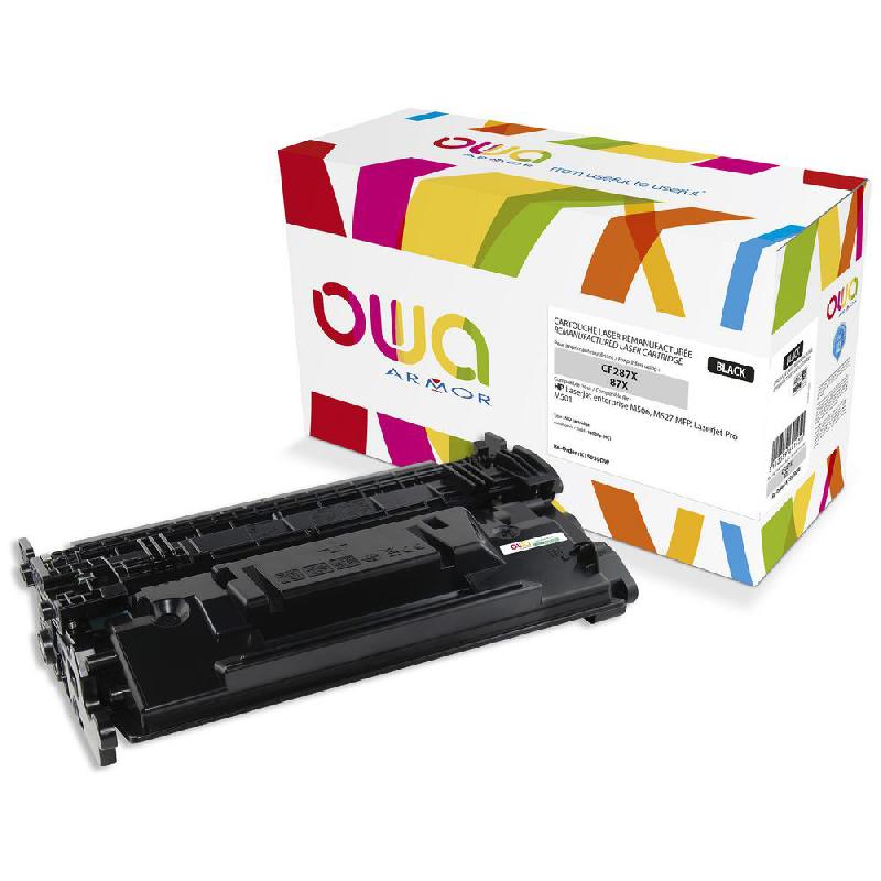 TONER COMPATIBLE OWA POUR HP CF287X-87X - NOIR