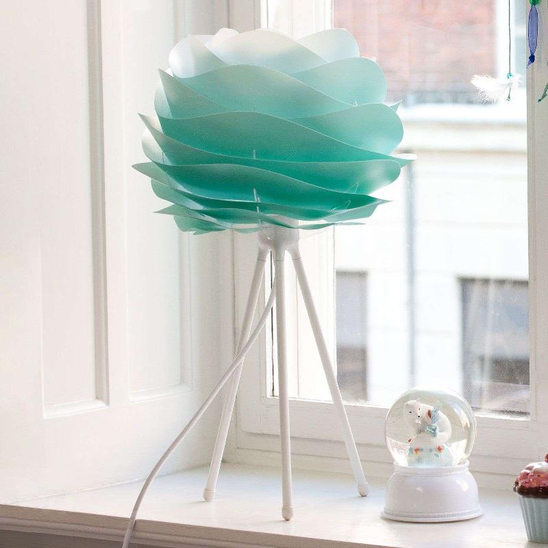 UMAGE CARMINA MINI LAMPE TURQUOISE/TRÉPIED BLANC