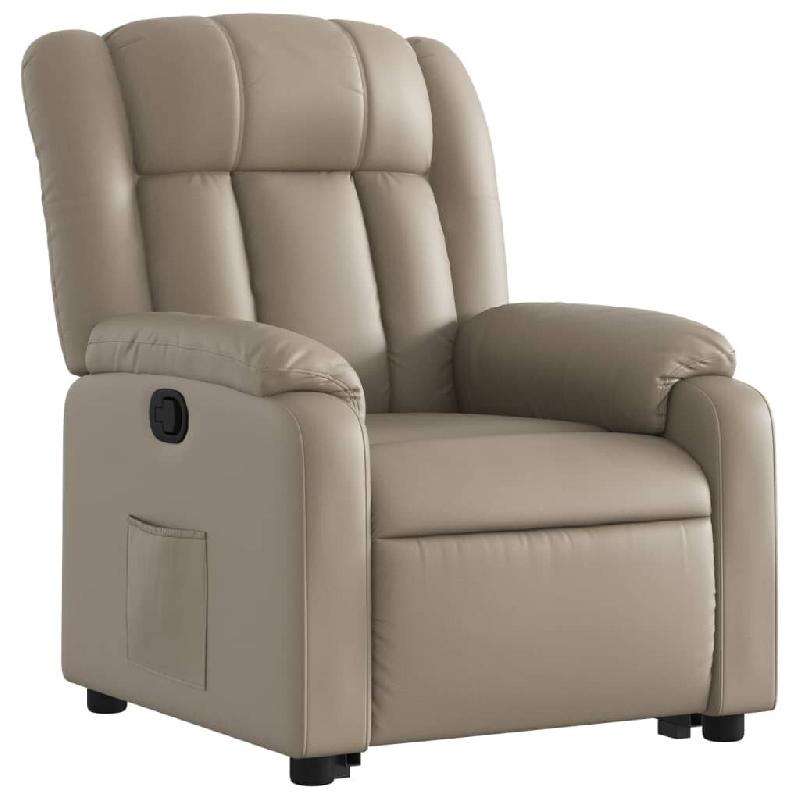VidaXL Fauteuil inclinable Cappuccino Similicuir Modèle Derlonia - 3205270_0