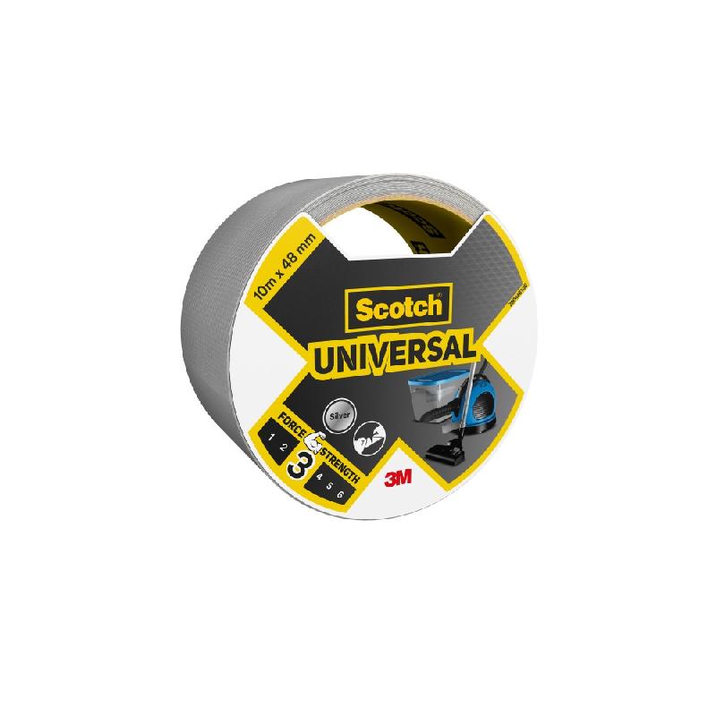 Adhésif de réparation SCOTCH universal - une face - 10 m x 48 mm - gris - déchirable à la main_0