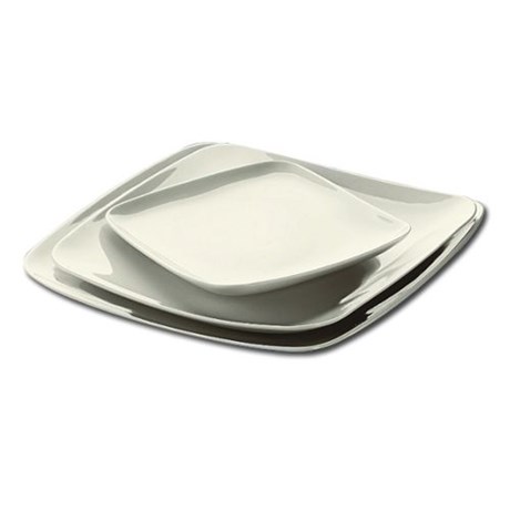 ASSIETTE SQUADRO IVOIRE 20 X 20 CM