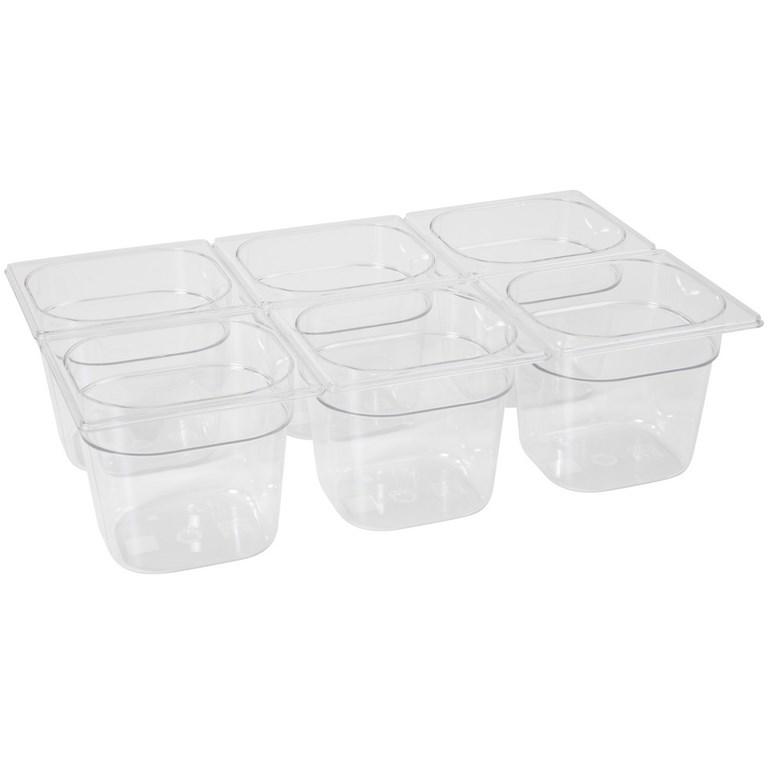 Bac gastronorme 1/6 65 mm polycarbonate transparent - 861738_0