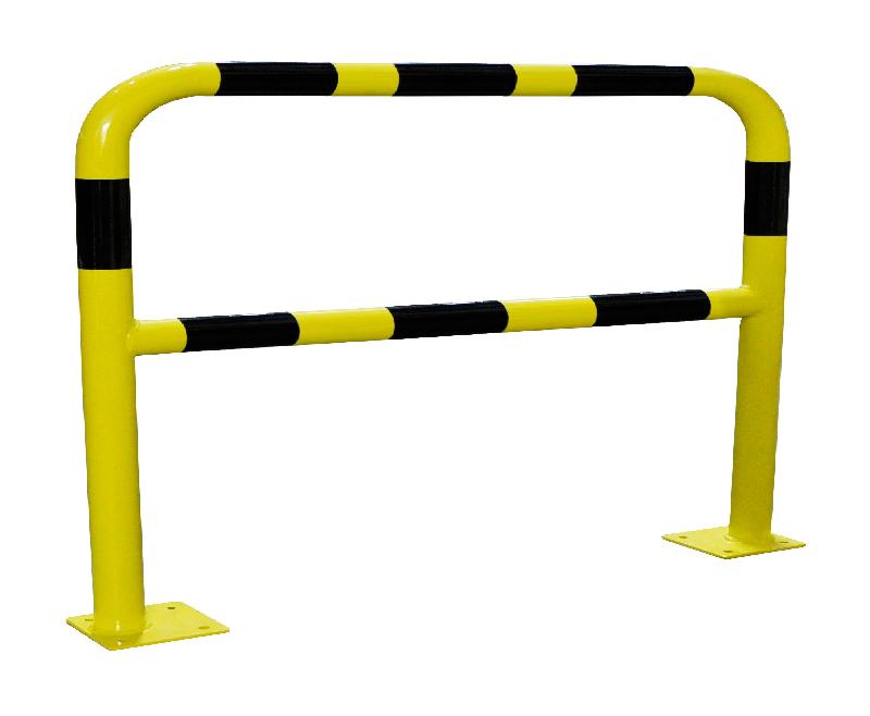 Barrière de sécurité acier jaune et noir 1500 x 1000 - 190484_0