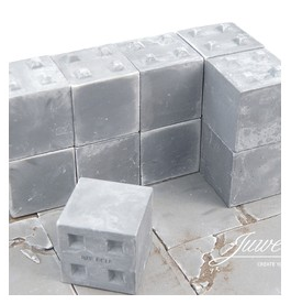 Demi-Blocs de Béton pour silo - Référence juw23431 - Marque Juweela - Échelle 1/32_0
