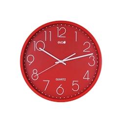 Eva horloge murale en PP rouge Ø35 cm - rouge plastique polypropylène 073933_0