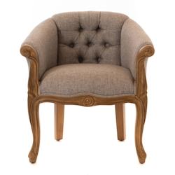 Fauteuil Crapaud gris -  Autre Tissu Amadeus 62x57 cm - gris 3520071862958_0