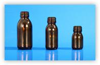 Flacons sirops en verre blanc ou jaune - 30 à 125ml - Bague PP28 standard, compatibles capsules autojointantes_0