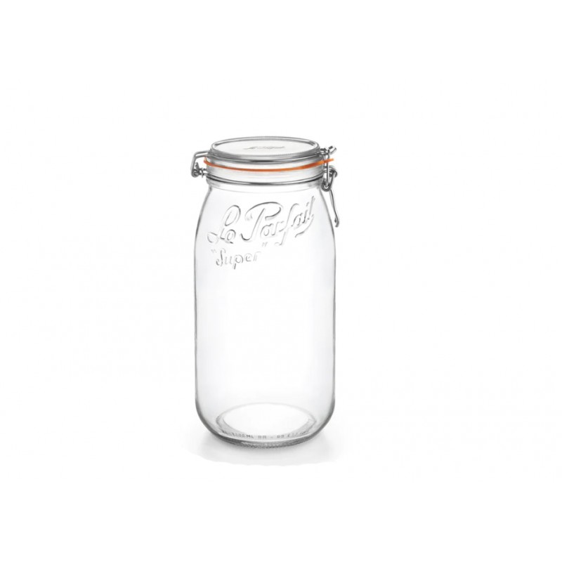 Lot de 4 bocaux Le Parfait super 3000 ml diam. 1000 mm (joint inclus). Fermeture inox - WL000013_0