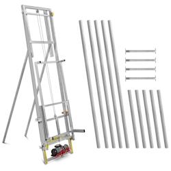 MSW - MSW Monte-matériaux 15 m jusqu'à 200 kg version verticale également pour toits plats - Monte-charge de chantier Monte-tuiles - 4062859254764_0